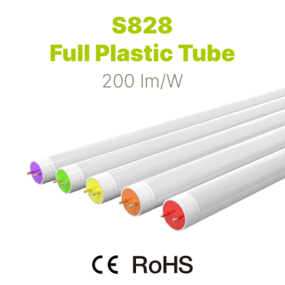 S828 Full Plastic Tube - 200 lm/W