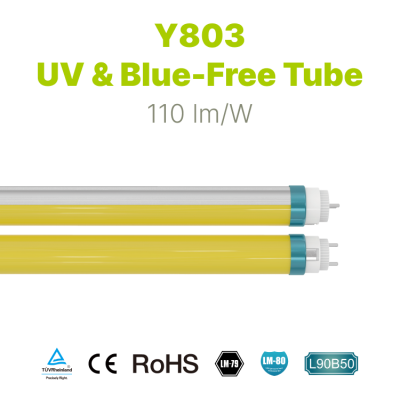 Y803 Amber Tube - No UV/Blue Light