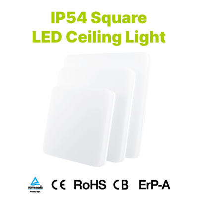 IP54 Square Ceiling Light 100 lm/W