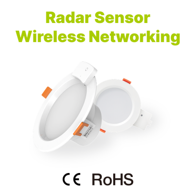Radar Sensor/Wireless Networking Downlight 160 lm/W
