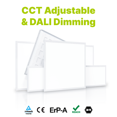 CCT Adjustable & DALl Dimming Backlit Panel Light 120/150/180 lm/W