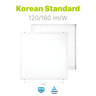 Korean Standard Backlit Panel Light 120/160 lm/W