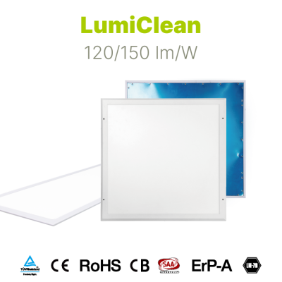 LumiClean Sidelit Panel Light 120/150 lm/W